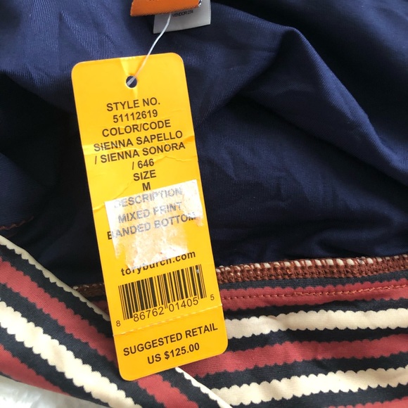 Tory Burch sapelo printed banded bikini bottom - Picture 3 of 5